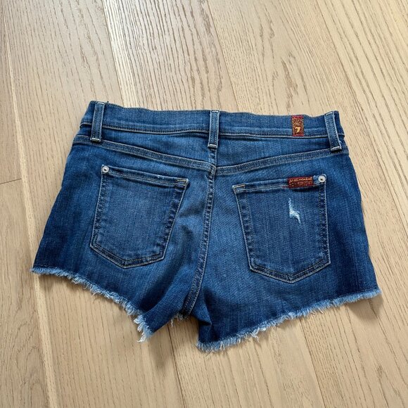 7ForAllMankind Cutoff Denim Shorts, SIze 26 - Picture 2 of 3